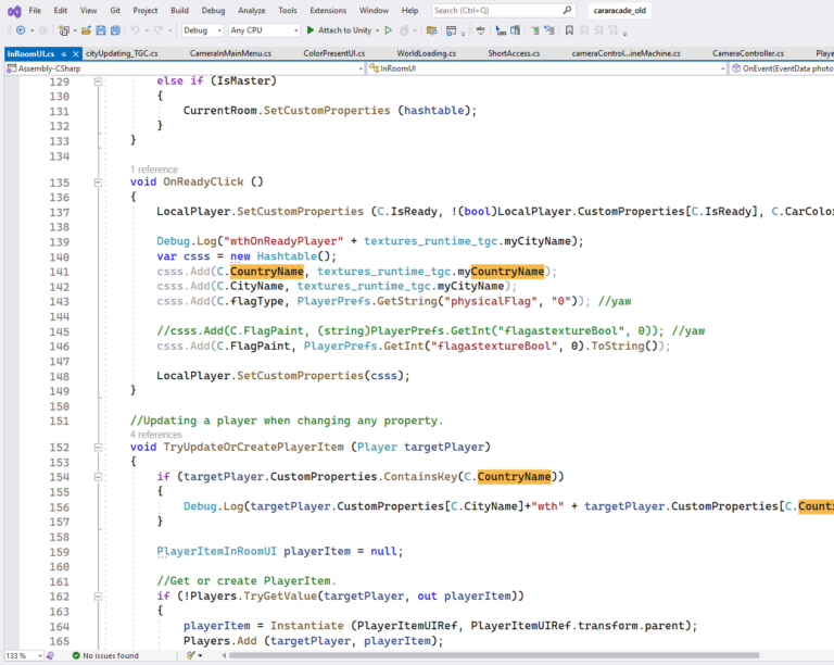 InRoomUI  the multiplayer room lobby controller for a Photon PUN game.