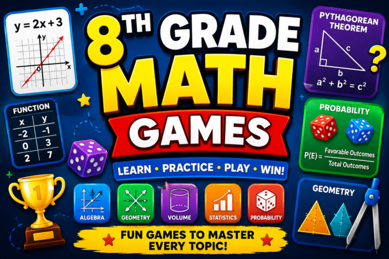 Free Online Class 8 Math Games in USA